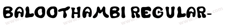 baloothambi regular字体转换